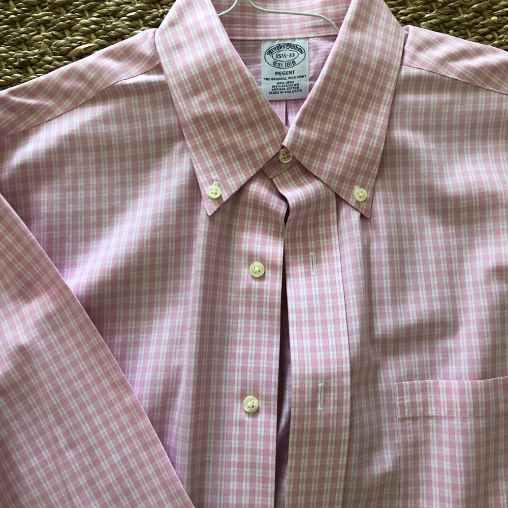 Brooks Brothers non-iron tattersall button down